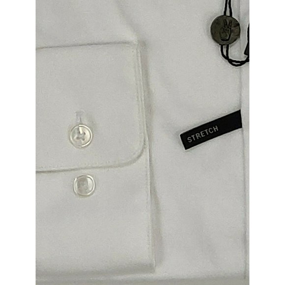 John Varvatos Star USA Mens Dress Shirt 16L White - Picture 4 of 11